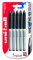 uni-ball 153544665 UB-188-L Air Kugelschreiber, Super-Tinte, fälschungssicher, Füllfederspitze, 5 Stück schwarz