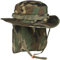 Mil-Tec Boonie Sombrero británico con protección Cuello Ripstop (Woodland/L)