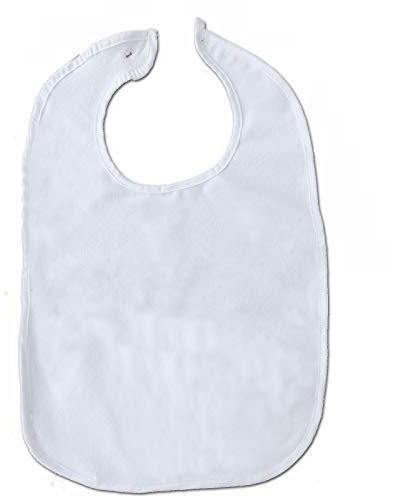 JEMIDI Senioren Lätzchen - Latz für Erwachsene ca 60cm x 40cm Sensiorenlatz Erwachsene Lätzchen Seniorenlätzchen Latz