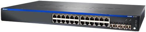 Juniper Switch Ethernet EX 2200 a 24 porte 10/100/1000BASE-T con porte Uplink PoE e 4 porte SFP Gigabit Ethernet (ricondizionate)