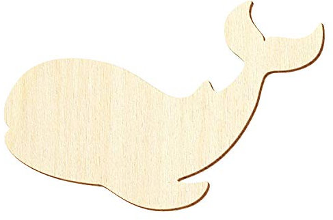 Holz Wal - Deko Basteln 3-50cm, Pack mit:10 Stück, Breite:9cm breit