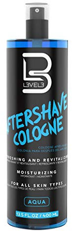 Level 3 After Shave Cologne - Calms Redness and Irritation - Hydrating and Refreshing for your Skin - Protects from Nicks and Bumps L3 (Aqua)