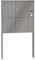 RENZ/Tetro / 4er Freistehende Briefkastenanlage Standbriefkasten mit Sprechfeld/RAL-Farbe 9007 Volumen 23 L/zum Einbetonieren/Dein-Briefkasten.de