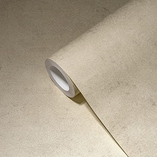 Livingwalls My Home My Spa Vliestapete Geometrisch Beige Tapete Wohnzimmer 386982 Wandtapete 10,05x0,53m Made in Germany