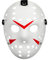 AENEY Jason Hockey Maske Creepy Halloween Kostüm Dämon Killer Maske Party Maskerade Horror Cosplay Kostüm Requisiten (Weiß)