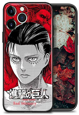 Japanische Anime-Schutzhülle aus weichem Silikon mit Manga-Design, für iPhone 12 Mini, Motiv Eren Yeager Jaeger