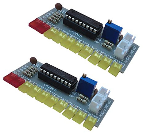 HDYS 2X LM3915 Audio Pegel Anzeige DIY Kit 10 LED Sound Audio Spectrum Analyzer Pegel Anzeiger Kit Electononics Löten