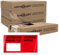 versando 4x 250 Lieferscheintaschen DIN lang selbstklebend Dokumententaschen Begleitpapiertaschen rot/schwarz bedruckt: Lieferschein/Rechnung in Spenderbox