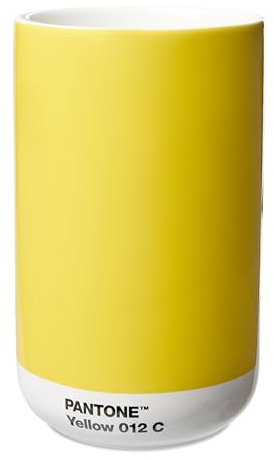 PANTONE Mini Porzellan Vase, in Geschenkbox, 500ml, Yellow 012C