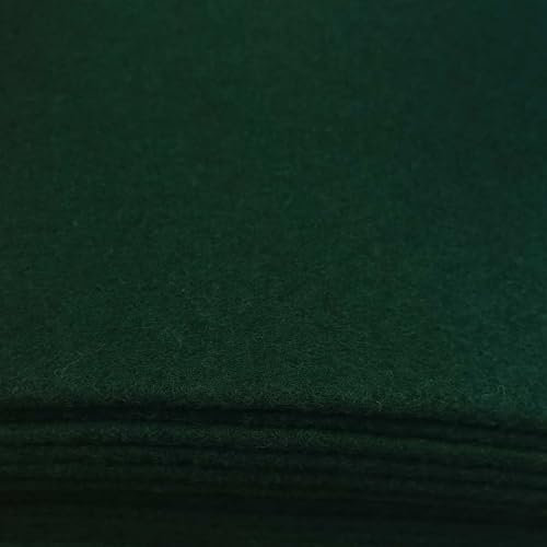 Walkloden Wollstoff Wollwalk Wollfilz Loden uni Stoff ab 0,5m x 1,45m Meterware, Farbe:tannengrün