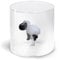 WD Lifestyle Vaso de vidrio borosilicato de 250 ml con decoración (oveja)