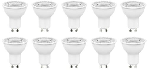 Botlighting set 10 lampadine led gu10 Dimmerabili 5,7w 500 lumen 3000k luce calda equivalenti 70w