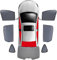 LINGERZ Auto Sonnenschutz Für-Hyundai Tucson 2015-2020, Vordere Hintere Seitenscheibe UV Wärmeisoliert Atmungsaktives Staub PrivatsphäRe Schutz,7PCS
