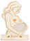 Cadre photo en bois pour femme enceinte - Cadeau unique pour maman enceinte
