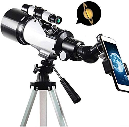 ABNNHK Telescopios para astronomía Telescopio Celestron con trípode Ajustable y Adaptador para teléfono, Alcance portátil para niños Adultos Principiantes El Doble de Comodidad