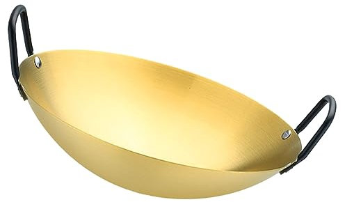 Garneck Bratpfanne Edelstahl Praktischer Topf Haushalts-hot Pot Outdoor-kochgeschirr Kochtopf Edelstahlpfanne