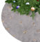 KONVINIT Weihnachtsbaumdecke Round Christbaumdecke Grau Luxus Kunstfell Weihnachtsbaumrock mit Pailletten Stern Weihnachtsbaum Teppich Weihnachtsdekoration sehr Weich und warm,78cm/90cm/122cm