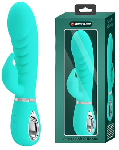 Pretty Love Prescott Rabbit-Vibrator, Blau, Ø3,9x20 cm
