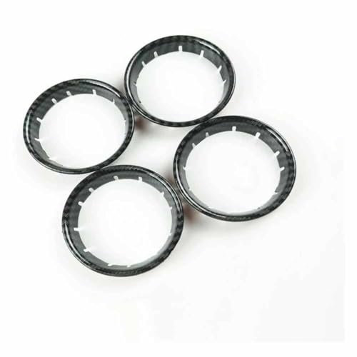 YSOLDA Auto Aria Condizionata Bocchetta Copertura per Audi A3 8V RS3 2016-2019, Vent Uscita Pannello Cornice Decorazione Interni Accessori,A/Black