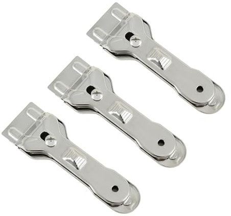 Cleaning Scraper, Kitchen Cleaning Tool Metal Oven Scraper Tool for Glass Ceramic and Induction Hobs Home Cleaning Tool (3pcs)