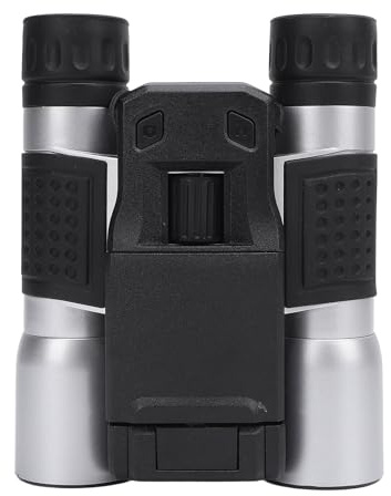 Dilwe Digitales Fernglas, 12x Optischer Zoom, 2.0 Zoll LTPS Display, 64 GB Speicher, 1080FHD Video für Jagd, Outdooraktivitäten, Reise, Astronomie, Vogelbeobachtung, Camping, Wandern