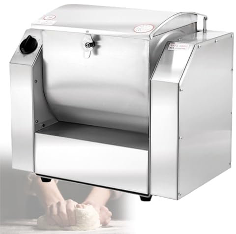 Amasadora eléctrica de 3 kg para cocina, panificadora de 30 kg/h, mezcladora de harina industrial de alta resistencia, batidora de cocina para pasta, fideos y pizza.