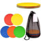 Sportkegel, 10 Stück Flache Gut Sichtbare Trainingskegel mit Mesh Tragetasche für Fußball Indoor Outdoor Sports Training Marking