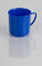 Taza infantil para bebé, 180 ml, vajilla de plástico, color azul