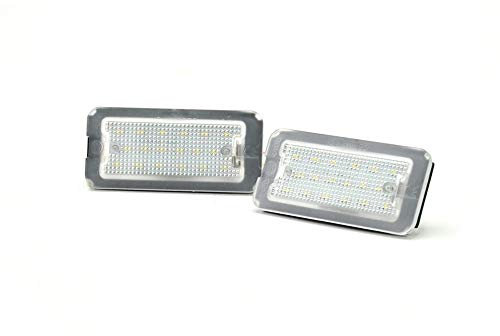 AUTO-STYLE Satz LED Nummerschildbeleuchtung kompatibel mit Fiat 500 2007-2015 & 2015-