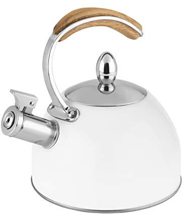 Pinky Up Presley 9546 - Bollitore da tè bianco, in acciaio INOX