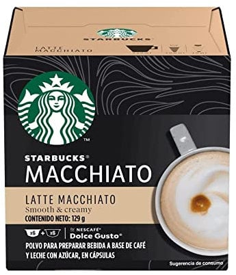 Pack de 12 cápsulas Dolce Gusto Starbucks Nescafé Latte Macchiato