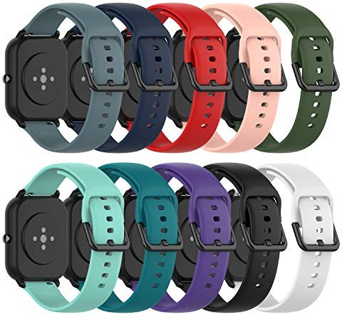 RuenTech Ersatzarmband kompatibel mit Amazfit Active 3/Active 2/Active/GTS 2/GTS 3/GTS 4/GTS 4 mini/GTR mini Armband für Amazfit Bip S/Bip 3/Bip 3 Pro