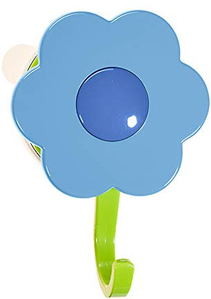 Kochblume Haken, Küchenhaken, Badhaken, Mehrzweckhaken, Blumenhaken | in der bunten Box (blau, L)