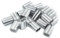 Constrabo | 50x Aluminium Crimpschlaufe 2.0 mm| Alu-Pressklemmen-Doppelhülsen | Presshülsen, Klemme Stahlseil, Kabel Crimp, Pressklemme für Seile, Drahtseil Seilverbinder, Schlaufenhülsen Klemmhülsen