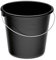 Haushaltseimer 5 Liter schwarz Eimer klein Putzeimer Reinigungseimer Eimer Haushaltseimer Wassereimer