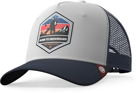 The Indian Face Unisex Baseball Kappe Born to Snowboard