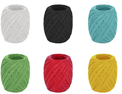 INNSPIRO 99810 - Pack de rafia de papel 6 colores de 4mm.x30m.SP, SP-99810