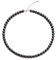Aleasha Perlenkette Damen schwarz perlenkette Kurze perlenkette mit 8mm Hochzeit Bräute Schmuck