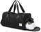 HYC00 Sporttasche Damen Reisetasche Handgepäck Flugzeug Weekender Bag Übernachtungstasche Schwimmtasche mit Nassfach & Schuhfach Trainingstasche Damen Krankenhaustasche Travel Duffle Bag,Schwarz