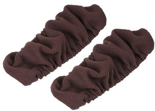 NOLITOY 2st Rosa Tischdecke Ärmel Für Stuhlarmlehnen rutschfeste Ellbogenschützer Kleine Couch Für Schlafzimmer Ledercouch Couchbezüge Für 2-Kissen-couchsofa Weiß Elastisch Armpolster Büro