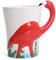 ZPPLD Tasse à café 3D flamant rose, tasse à café en céramique de 400 ml, tasses à café en grès, tasses à thé, tasse à café en porcelaine, tasses à cappuccino