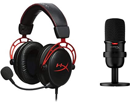 HyperX SoloCast Streaming Microphone Cloud Alpha Gaming Headset