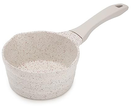 ROSSETTO cacerola de 20 cm cacerola pequeña cacerola pequeña cacerola con pico, revestimiento cerámico sin PFAS revestimiento antiadherente 2,5 litros, apta para inducción