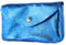 modamoda de P11 Damen Leder Geldbörse Portemonnaie Medium Handmade in Italy, Farbe:Blau-Metallic