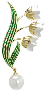 RUDFUZ Modische Orchideen-Brosche mit Pflanze, Glocke, Blume, Damen, Kleidung, Mantel, Schmuck, Party-Zubehör, Geschenke, 1pc, einfach