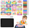 Sandmalerei, Sandkunstsets für Kinder | Farbsand-Kunstbilder-Sets zum Abziehen und Aufkleben | Das Set enthält 1 Tablett, 1 Pinsel, 12 Sandfarben und 16 Bilder zum Abziehen und Streuen für lustige Bas