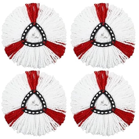 4 Pezzi per Mocio Vileda, Testina Assorbente per Ricambio per Vileda Turbo Smart, Compatibile con Vileda Turbo 2in1 Mop, Parti di Ricambio per Mocio Vileda Ricambio, Adatto a tutti i tipi di pavimenti