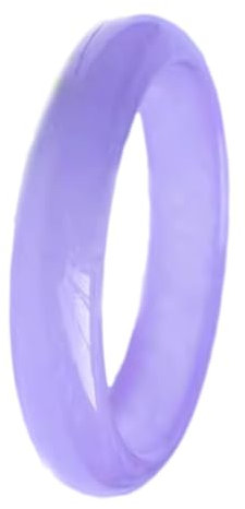 Hellvioletter Jade-Armreif für Damen, Lavendel-Quarzit-Jade-Glücksarmbänder, Einheitsgröße, Achat