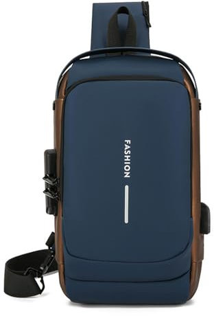 CHENZKBD Umhängetasche Herren Brustbeutel Männergeschäft One-Shoulder Messenger Bag Herren Rucksack Anti-diebes-Messenger-Tasche Große Kapazität Mann Tasche