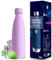 Grsta Gourde Isotherme, Gourde 500ml, Anti Fuite, Gourde Inox, 24h Froid & 12h Chaud, Gourde sans Bpa, Gourde Metal, Facile à Transporter, Bouteille Isotherme pour l'École, Bureau, Voyage, Camping